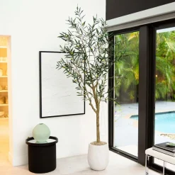 Faux Potted Greco Olive Tree