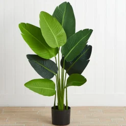 Faux Potted Travelers Palm Tree