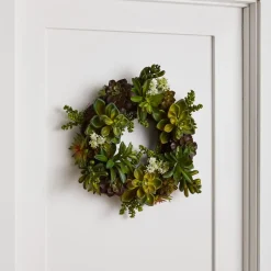 Faux Succulent Wreath