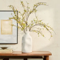 Faux Yellow Beaded Branch