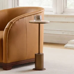 Fay Travertine Drink Table (9.5")