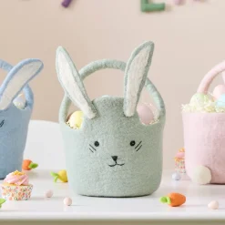 Felt Bunny Easter Bucket
