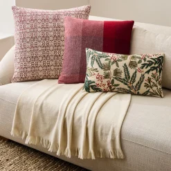 Festive Berries Pillow Cover & Throw Set