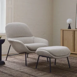 Fillmore Mid-Century Chair & Ottoman Set