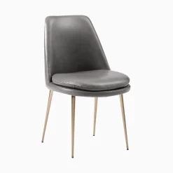 Finley Low-Back Leather Dining Chair (Set of 2)