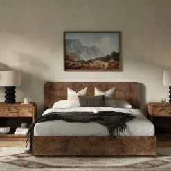 Finlo Burled Wood Nightstand (28")