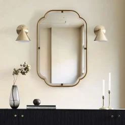 Floating Metal Frame Wall Mirror