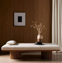 Fluted Base Chaise (73")