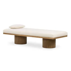 Fluted Base Chaise (73")