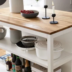 Frame Kitchen Console - Butcher Block