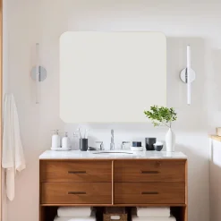 Frameless Seamless Double Wide Medicine Cabinet