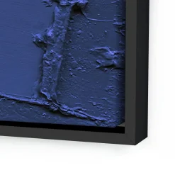Free Form in Deep Blue Framed Wall Art by The Holly Collective