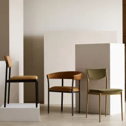 Freeman Leather Pivot Back Dining Chair