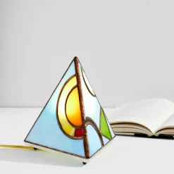 Friend of All Small Tabletop Pyramid Lamp - Orbitz