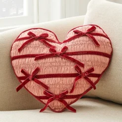 Gathered Heart Pillow