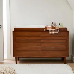 Gemini 6-Drawer Wide Dresser with Removable Topper (56")