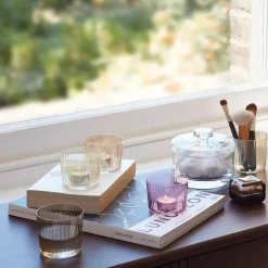 Gems Glass Tealight Holders (Set of 4)