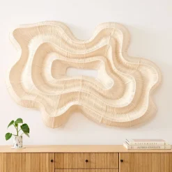Geode Fiber Natural Dimensional Wall Art