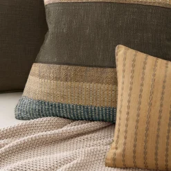 Geo Stripe Pillow Cover & Throw Set