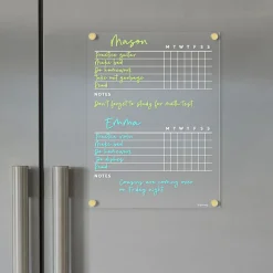 Girl Friday Magnetic Acrylic Fridge Chore Chart