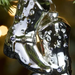 Glass Cowboy Boots Ornament
