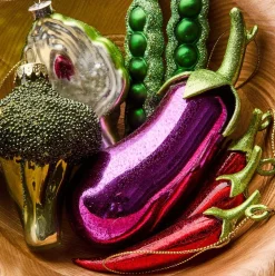 Glass Veggie Ornaments