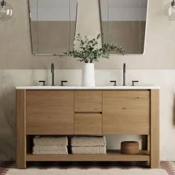 Graham Double Bathroom Vanity (60"–72")