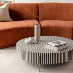 Graphic Stripes Coffee Table (36"–48")