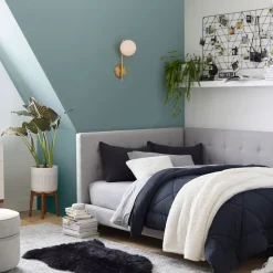 Grid-Tufted Full Corner Bed