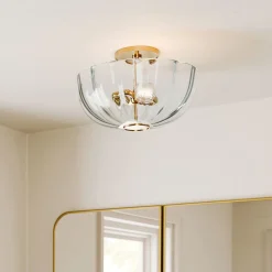 Hari Glass Flush Mount (14")