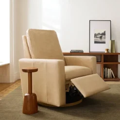 Harmony Motion Leather Swivel Power Recliner