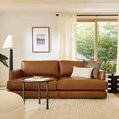 Haven Leather Sofa (60"–96")