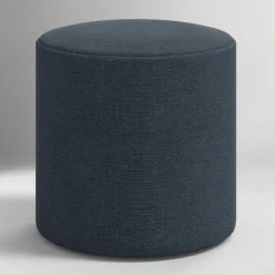 Hervey Bay Upholstered Drum Ottoman