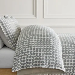 Honeycomb Woven Duvet Cover & Shams