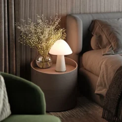 Illaria Cordless Mushroom Table Lamp (12")