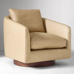 Imogene Leather Swivel Chair