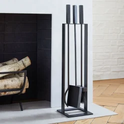 Industrial Fireplace Tools - Black