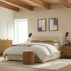 Isla Leather Ottoman