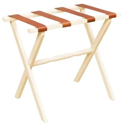 Ivory Luggage Rack w/ Leather Straps