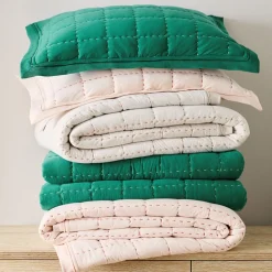 Jersey Grid Quilt & Shams