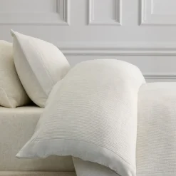 Jersey TENCEL™ Modal Ribbed Border Duvet Cover & Shams