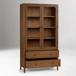 Joplin Tall Glass Cabinet (39")