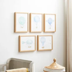 Joseph Altuzarra Hot Air Balloon Watercolor Wall Art