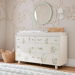 Joseph Altuzarra Painted Botanical Wide Dresser with Removable Topper (60")