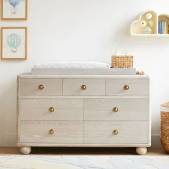 Joseph Altuzarra Sphere Foot 7-Drawer Wide Dresser with Removable Topper (56")