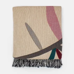 Karbon Market Cotton Wild Leaf Throw