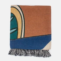 Karbon Market Cotton Wild Mushroom Throw