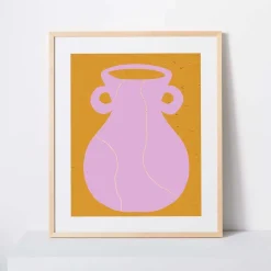 Kate Arends Framed Print - Lilac Vase