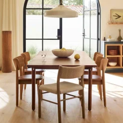 Keira Solid Wood Extendable Dining Table (60"–94")