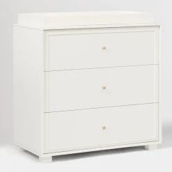 Kids Dori 3-Drawer Narrow Dresser with Removable Topper (36")